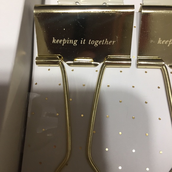 Kate Spade binder clips, NWT - Picture 2 of 7